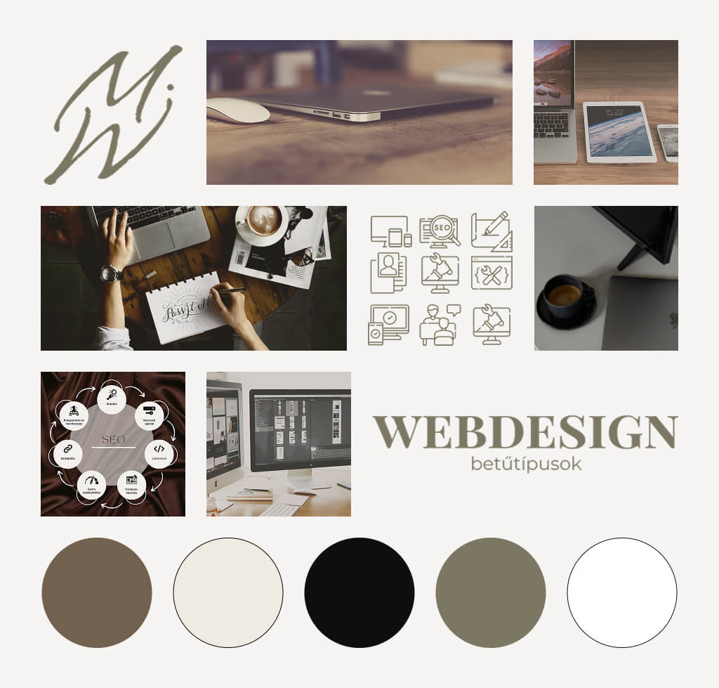 Moodboard Milan webdesign